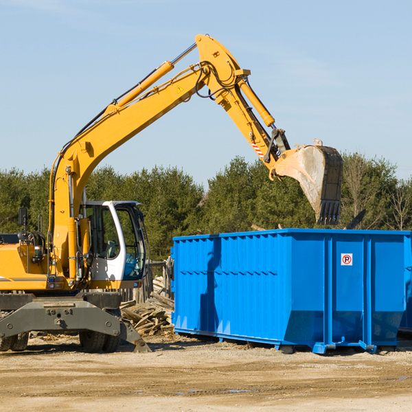 are there any restrictions on where a residential dumpster can be placed in Holy Cross IA